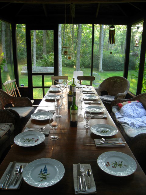 Screen Porch Dining Marthas Vineyard