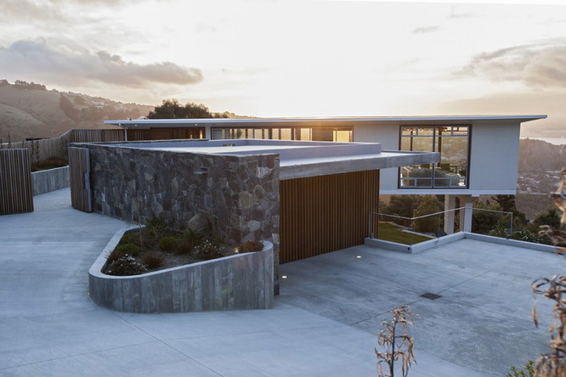 Clifton Hill House Exterior. Christchurch architect