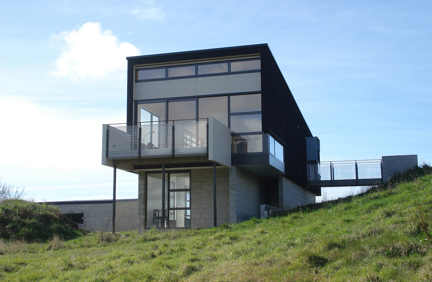 Church Bay House Exterior Elevation. Wellington architect