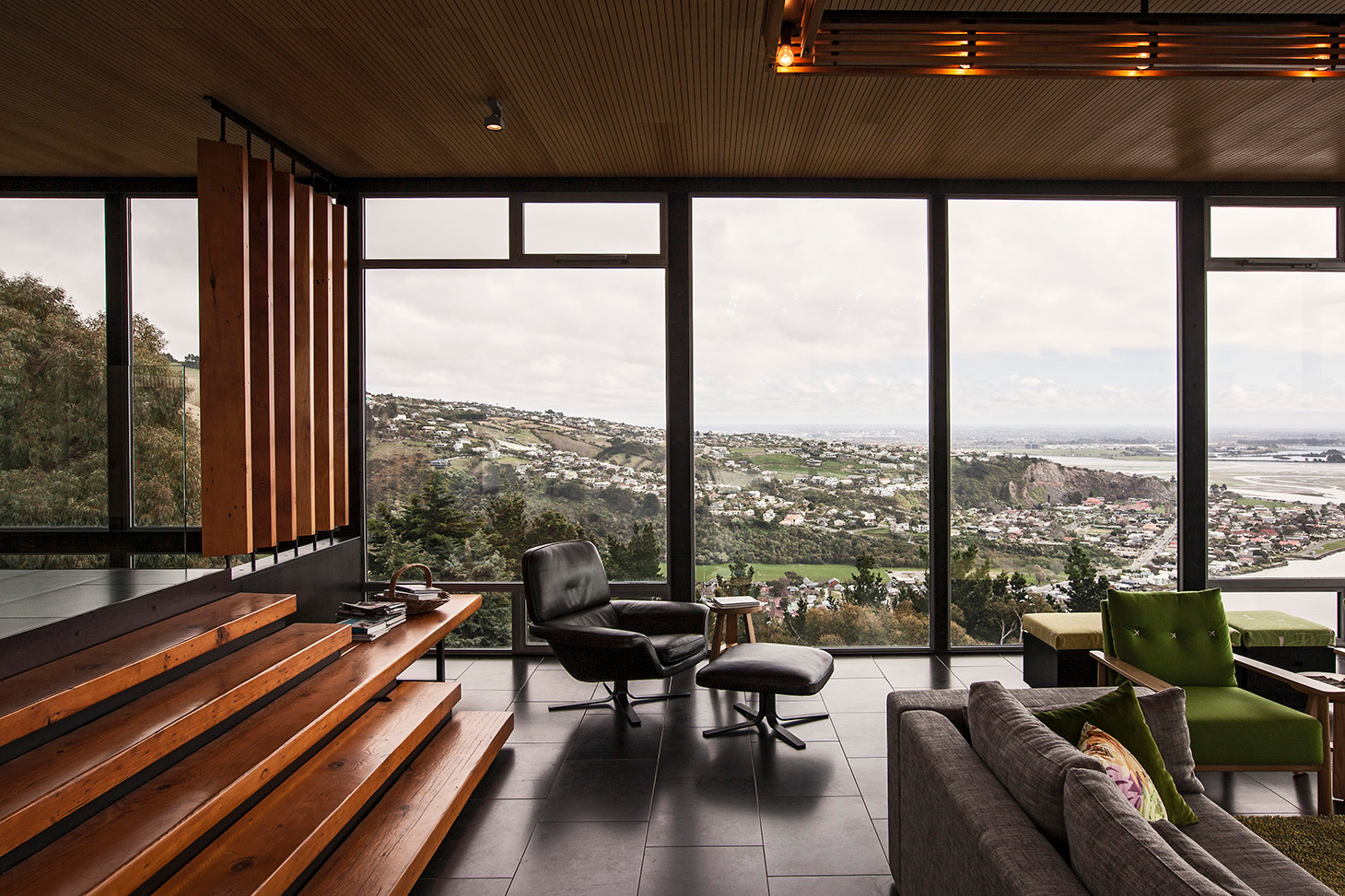 Clifton Hill House Lounge. Christchurch architect