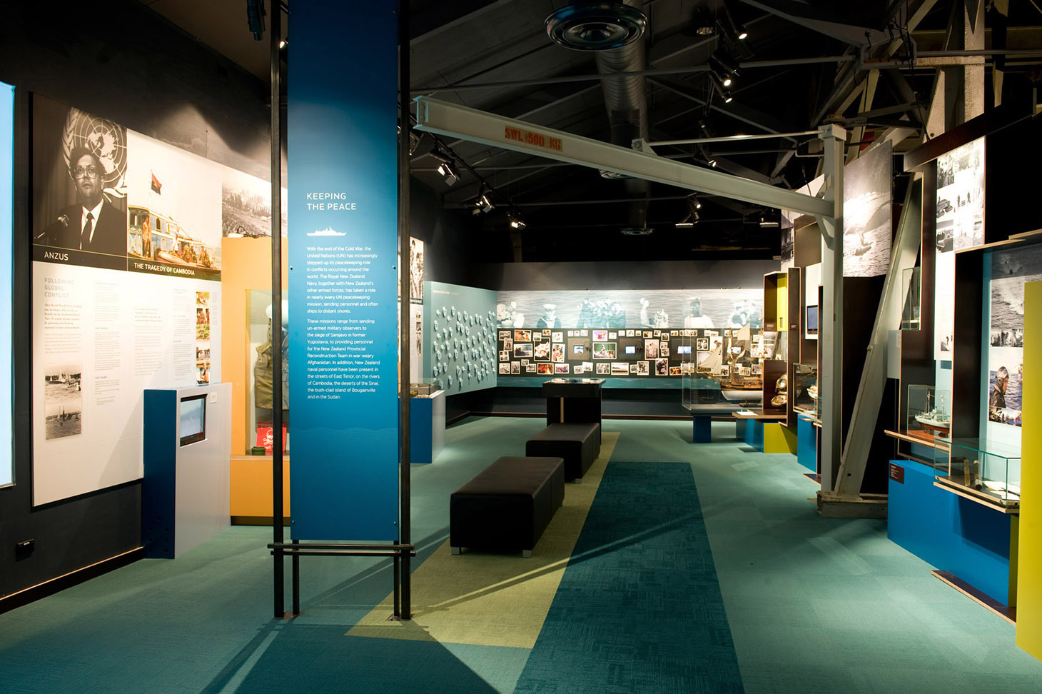 Navy Museum Interior Display. Auckland architect